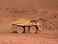 A fully laden truck, Rio Tinto Mine